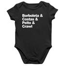 Body Bebê Algodão Borboleta & Costas & Peito & Crawl - Foca na Moda