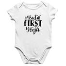 Body Bebê Algodão But First Yoga - Foca na Moda Body Bebê Algodão But First Yoga - Foca na Moda