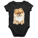 Body Bebê Algodão Cachorro Spitz Alemão Lulu da pomerânia - Foca na Moda