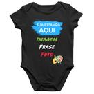 Body Bebê Algodão Estampa Personalizada (Imagem, frase ou foto) - Foca na Moda