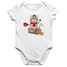 Body Bebê Algodão Gatinho Simpático - Foca na Moda