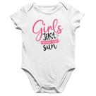 Body Bebê Algodão Girls Just Wanna Have Sun - Foca na Moda