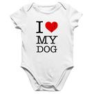 Body Bebê Algodão I love My Dog - Foca na Moda Body Bebê Algodão I love My Dog - Foca na Moda