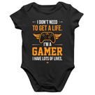 Body Bebê Algodão I'm a gamer, I have lots of lives - Foca na Moda Body Bebê Algodão I'm a gamer, I have lots of lives - Foca na Moda
