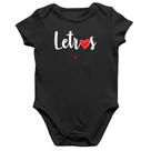 Body Bebê Algodão Letras por amor - Foca na Moda