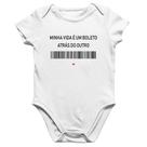 Body Bebê Algodão Minha vida é um boleto atrás do outro - Foca na Moda
