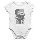 Body Bebê Algodão Rock & Roll will never die - Foca na Moda Body Bebê Algodão Rock & Roll will never die - Foca na Moda