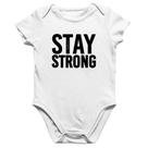 Body Bebê Algodão Stay Strong - Foca na Moda