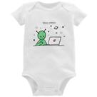 Body Bebê Alien Hello World! - Foca na Moda Body Bebê Alien Hello World! - Foca na Moda