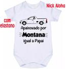 body bebê apaixonado por Montana igual a papai cód 9736 body bebê apaixonado por Montana igual a papai cód 9736