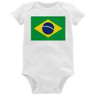 Body Bebê Bandeira Brasil - Foca na Moda