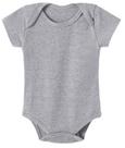 Body Bebê Basico Cinza Mescla - M Body Bebê Basico Cinza Mescla - M
