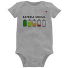 Body Bebê Bateria Social - Foca na Moda Body Bebê Bateria Social - Foca na Moda