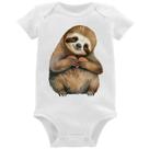 Body Bebê Bicho Preguiça Coração - Foca na Moda Body Bebê Bicho Preguiça Coração - Foca na Moda
