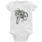 Body Bebê Bicicleta Cesto de Flores - Foca na Moda Body Bebê Bicicleta Cesto de Flores - Foca na Moda