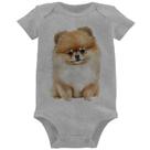 Body Bebê Cachorro Spitz Alemão Lulu da pomerânia - Foca na Moda