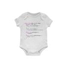 Body Bebê Code Java Try to Sleep - Branco - GG Body Bebê Code Java Try to Sleep - Branco - GG