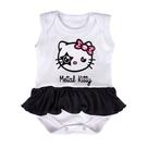 Body Bebê Com Saia Hello Cat Metal - Branco