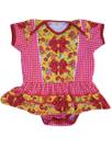 Body Bebê Com Sainha Temático Estampado Festa Junina