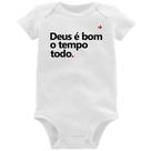 Body Bebê Deus é bom o tempo todo - Foca na Moda