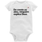 Body Bebê Do crente ao ateu, ninguém explica Deus - Foca na Moda
