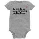 Body Bebê Do crente ao ateu, ninguém explica Deus - Foca na Moda