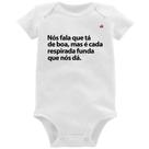 Body Bebê É cada respirada funda que nós dá - Foca na Moda Body Bebê É cada respirada funda que nós dá - Foca na Moda