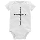 Body Bebê Entrego, Confio, Aceito, Agradeço - Foca na Moda Body Bebê Entrego, Confio, Aceito, Agradeço - Foca na Moda