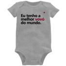 Body Bebê Eu tenho a melhor vovó do mundo - Foca na Moda Body Bebê Eu tenho a melhor vovó do mundo - Foca na Moda