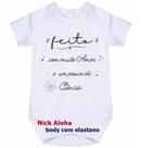 body bebê feito com muito amor e um pouco de ciência cód 9650