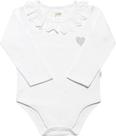 Body Bebe Feminino Branco Tam M6-9 meses Dicanela