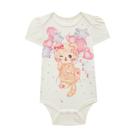 Body Bebê Feminino Kukiê Gatinha e Strass Off White - 73890