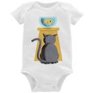 Body Bebê Gato e Aquário - Foca na Moda