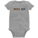 Body Bebê Hodl me Bitcoin BTC - Foca na Moda