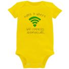 Body Bebê Home Is Where Wifi Connects Automatically - Foca na Moda