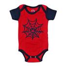 Body Bebê Homem Aranha Spider Man Manga Curta Body Bebê Homem Aranha Spider Man Manga Curta