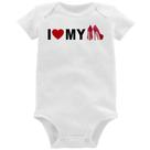 Body Bebê I Love My Shoes - Foca na Moda Body Bebê I Love My Shoes - Foca na Moda