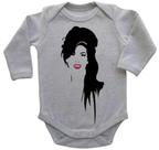 Body Bebe Infantil Amy Winehouse Sorriso Rock Body Bebe Infantil Amy Winehouse Sorriso Rock