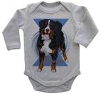 Body Bebe Infantil Bernese Cachorro Dog Cao