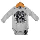 Body Bebe Infantil Falcao Black Queen Freddie Mercury Cantor Banda Rock