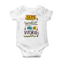 Body Bebê Infantil Personalizado: Sem Sacrifício Não Há Vitória. Presente Original Motivacional