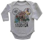 Body Bebe Infantil Roupa Crianca Park Mickey Monstros Sa