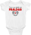 Body Bebê Infantil Troco sua opinião por fraldas - TAMANHO GG