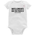 Body Bebê Infelizmente não vou poder ir - Foca na Moda Body Bebê Infelizmente não vou poder ir - Foca na Moda