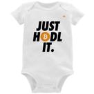Body Bebê Just hodl it - Foca na Moda Body Bebê Just hodl it - Foca na Moda