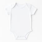 Body Bebê Malha Branco Manga Curta ideal para seu Bebê