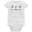 Body Bebê Man Woman Geek - Foca na Moda