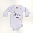 Body Bebê Manga Longa Branco Quem Vai Ser Vovô Body Bebê Manga Longa Branco Quem Vai Ser Vovô