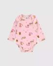 Body Bebê Manga Longa Estampado Em Algodão Malwee Kids