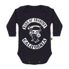 Body Bebê Manga Longa Kids Of Anarchy Preto